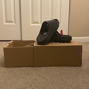 Black Slip-On Comfort Slides - Yeezy